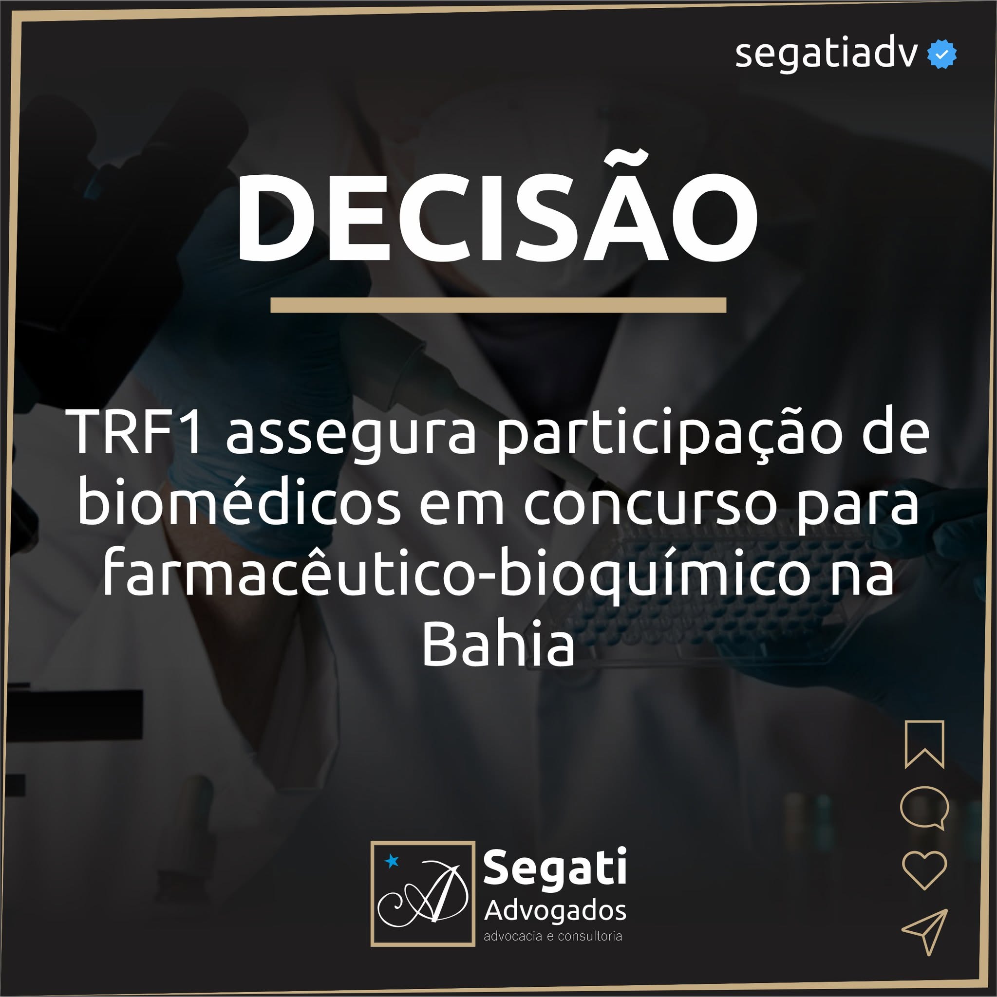 TRF1 garante participação de biomédicos em concurso para farmacêutico-bioquímico