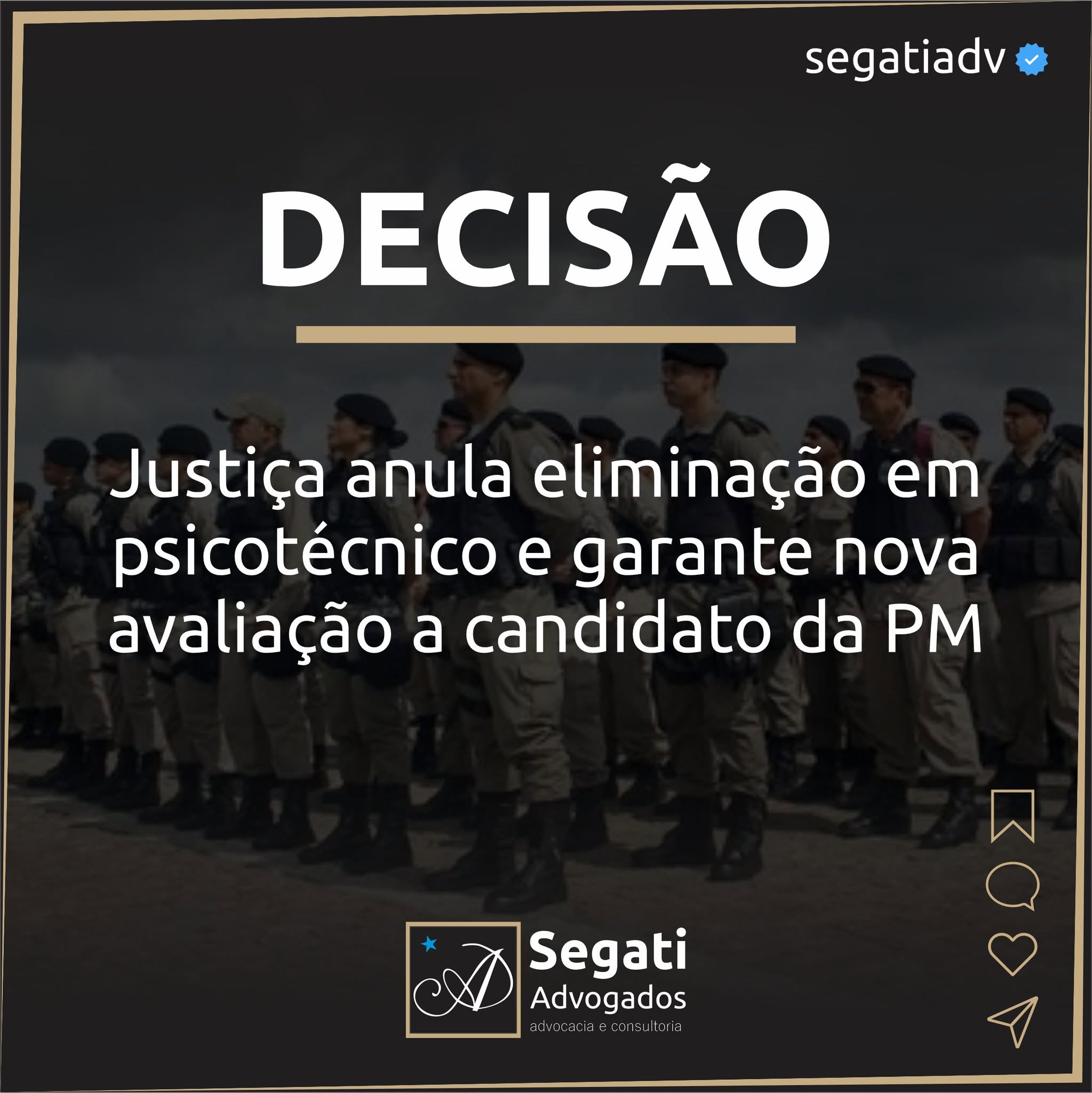 Justiça anula eliminação em psicotécnico e garante nova avaliação a candidato da PM