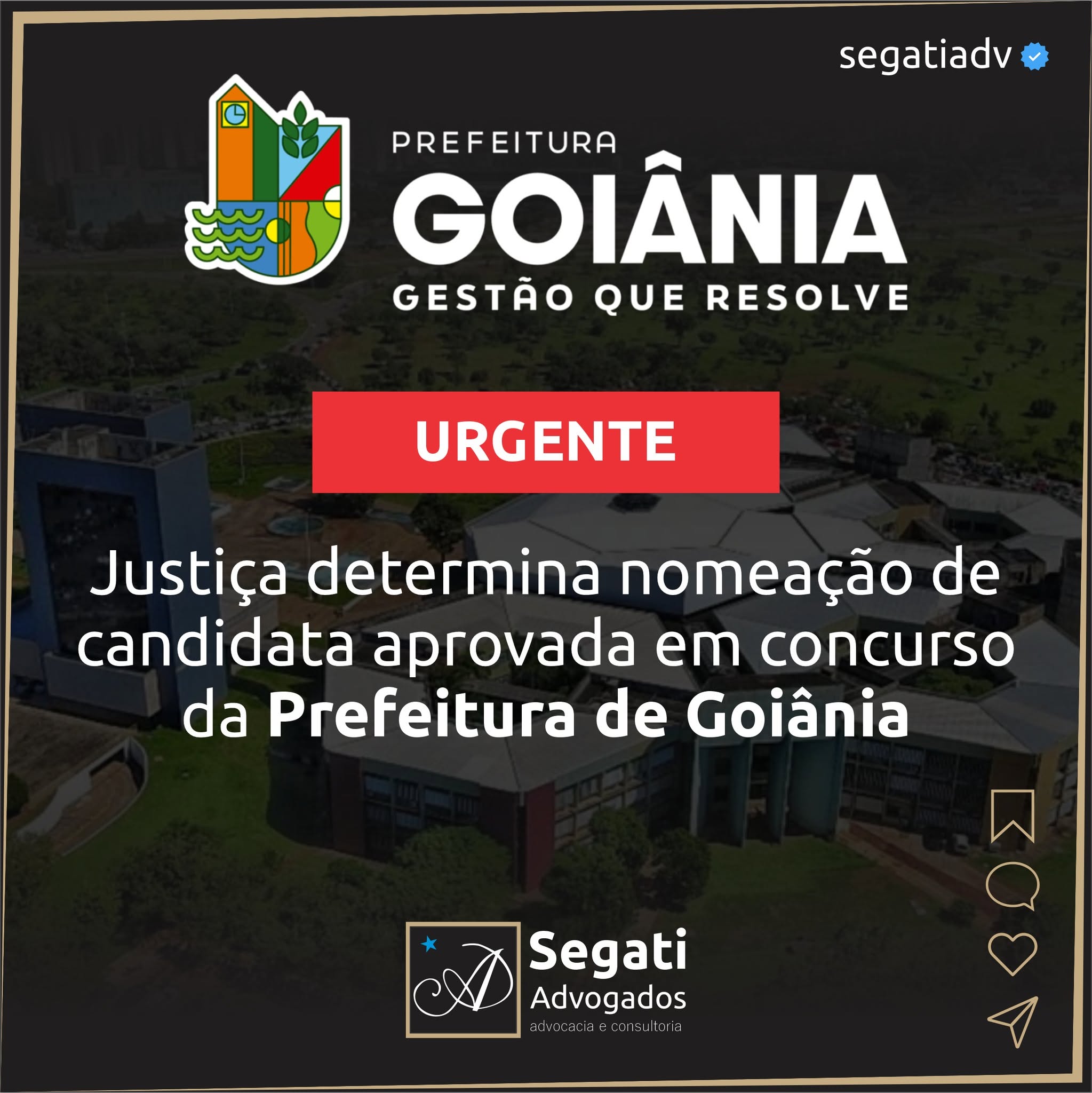 Justiça determina nomeação de candidata aprovada em concurso da Prefeitura de Goiânia